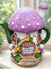 Water Bottle Mushroom House Garden Yard Lawn Outdoor Decor - A - View 5