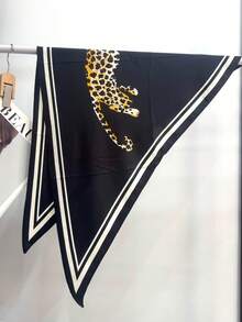 1 buah Syal Segitiga Renda Vintage, Ikat Kepala, Sabuk Pinggang, Aksesori Pakaian Gaya Seksi - Hitam - View 5