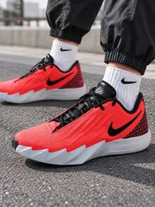 Nike Men's Basketball Shoes TWELVE TIME EP Outdoor Sports Low-Top Performance Training Sneakers IM4162-600 - Red/White/Black - View 1