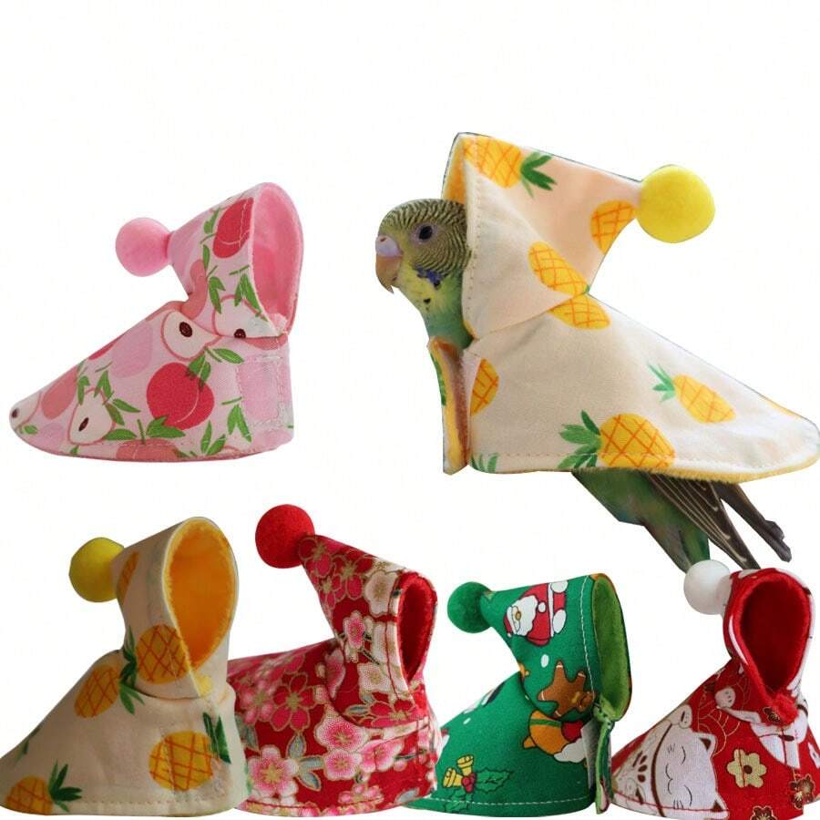 Parrot Cape Small Cloak Bird Clothes Thickened Warm Tiger Print Cockatiel Outdoor Wear - View 1