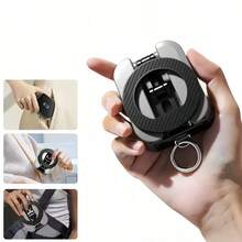 Slouchy Rotating Folding Stand Portable 360° Travel Phone Holder Double-Sided Magnetic Telescopic Clip Foldable Multi-Function Phone Stand Rotating Portable Car Airplane High-Speed Train Desktop Phone Holder - Light Luxury - View 6