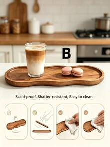 Tray, Slim And Elegant, Perfect For Desserts, Cheeses, Nuts, Snacks And Fruits, Multi-Purpose Home Decor Tray, Suitable For Home And Restaurant, Birthday Party, Wedding And Other Occasions, Wooden Display Plate, Kitchen Accessory, Suitable For All Seasons - View 12