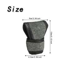 1pc Shiny Car Gear Shift Handle Cover, Car Gear Lever Protector, Automatic Gear Shift Cover With Crystal Glitter Bling Rhinestones, Universal Car Decorative Accessory For Women - A - View 9