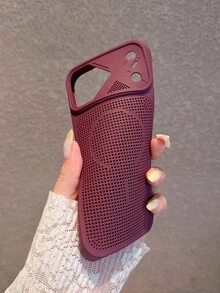 Minimalist Lightweight Cherry Red Heat Dissipation Phone Case Compatible With Iphone 18 Pro Max/18 Pro/18/17 Pro Max/17 Pro/17/16 Pro Max/16/16 Pro/15/15 Pro Max/15 Pro/11/13/14 Pro Max/13 Pro/13 Pro Max/14 Pro/14 Pro Max Full Coverage Anti-Drop Protective Soft Cover - Cherry Red - View 6