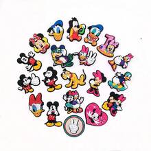 Disney 10pcs Classic Cartoon Character Shoe Charms, Mickey, Minnie And Donald Duck Design, Soft PVC Removable Decorations, Suitable For Clogs And Sandals - Multicolor - View 4