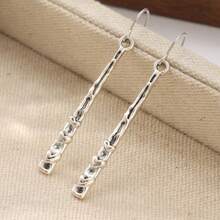 Heart-Themed Handmade Earrings, Minimalist Faith-Inspired Niche Women's Earrings - Silver - View 4