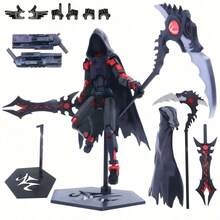 DIY Grim Reaper Jointed Figure, Multi-Joint Movable Doll, Self-Assembly, Decoration, Figurine Model, Gift, Present, Holiday Gift, Perfect Gift - Multicolor - View 1