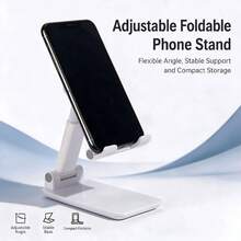 Adjustable Folding Desktop Stand, Universal Support Holder For Phone And Tablet, Compatible With IPhone, And Other Digital Devices. Non-Slip Stable Base, Prevents Tipping, Freely Adjustable Viewing Angle, Suitable For Various Viewing Positions. Foldable Design, Lightweight And Compact, Space-Saving Storage, Easy To Carry For Travel, Hands-Free Use. Comfortable And Effortless For Watching Videos, Online Courses, Home Office Work. Suitable For Home, Dorm, Campus, Office - Multicolor - View 10