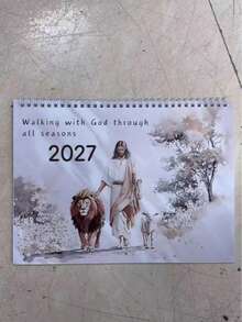 2027 Bible Verse Calendar Christian Religious Desk Calendar Inspirational Catholic Daily Planner New Year's Plan Desktop Decor - Multiple Styles - View 6