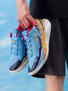 Under Armour Curry 2 Low Flotro Basketball Shoes, Unisex - Blue/black/brown - View 2