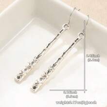 Heart-Themed Handmade Earrings, Minimalist Faith-Inspired Niche Women's Earrings - Silver - View 2