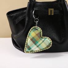 New Fabric Heart-Shaped Keychain Embroidered With Cotton Heart Pendant, Fashionable And Versatile Bag Hanging Accessories, Keychain Wholesale - Multicolor - View 3