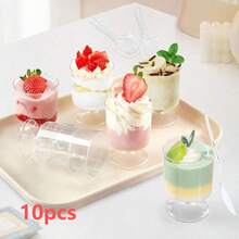 120ml Tall Dessert Cups With Wide Base And Narrow Rim, Suitable For Pudding, Cheesecake, Mousse, Cocktail, Coffee, Ideal For Birthday, Wedding, New Year Party And Gathering - View 11