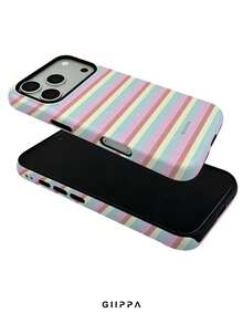 GIIPPA 這款多色條紋設計手機殼完美適用於 Phone 18 Pro Max，同時也兼容 Phone 17 Pro Max、16 Pro Max 和 15 Pro Max。它採用時尚有趣的韓系設計，適合 11/12/13/14/15/16 Pro Max Plus。優雅的設計男女皆宜，是送給女友的完美禮物，適用於聖誕節、情人節、復活節、婚禮季和生日！ - 多色1 - 查看 4