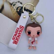 Hasbro Cartoon Character Stranger Things Figurine Keychain Pendant Bag Car Key Chain Accessory - Multi-color - View 12