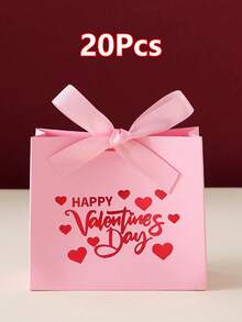 10/20pcs Valentine's Day Gift Boxes - Valentine's Day Gift Box, Heart-Shaped Gift Box, Red White Pink Color Scheme Gift Box, Theme Party Favor Box, Couple Surprise Gift Box - View 15