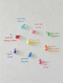 9PCS/3PCS Ins Style Cute Cartoon Turtle Phone Case Decoration Fun Accessories DIY Parts Glow-In-The-Dark Turtle, Gift For Friends - Multicolor - View 4