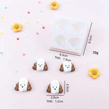 Cartoon Cookie Cream Puppy DIY Resin Jewelry Accessories Silicone Mold - Puppy - View 6