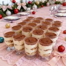 120ml Plastic Cold Drink Dessert Cups, Suitable For Pudding, Cheesecake, Mousse, Cocktail, Coffee, Ideal For Birthday, Wedding, New Year Party, Gathering, Multi-Scenario Plastic Container Cups - View 5