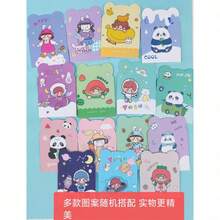 Christmas Gift, Creative Irregular Cartoon Notepad, Cute Panda Girl Series, Scrapbook Collage Decoration Material, Multiple Patterns Randomly Assorted - Square - View 14
