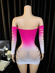 Lingerie Set / Role Play Costume,Cover-Up, Fishnet Bodysuit Elastic Fishnet Lingerie Bodysuit For Women And Girls Bikini - Multicolor - View 3