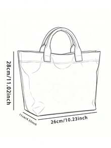 1pc, Halloween Magic Kitten Polka Dot Print Glossy PVC Tote Bag, Large Capacity, Top Handle, For Beach,Office Shopping Daily Use - Multicolor - View 7