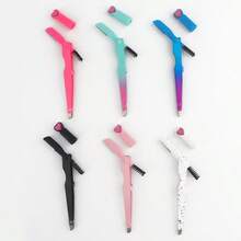 MyAoKuE-Up 1 PC Three-In-One Eyebrow Frame - Convenient To Carry, Multi-Functional Tool. Precise Eyebrow Shaping, Easy To Use, Essential Tool For Girls. - Multicolor - View 7