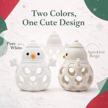 Christmas Snowman Teether, Hollow Hand-Grip Rattle Toy For Infants And Toddlers, Christmas Gift, Snowman Teether - Multicolor - View 5