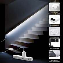 LQHZMYY 1pc COB LED Strip Light, 5V Low Voltage USB Powered, Compatible With Power Bank, Laptop, USB Power Adapter. Equipped With 501 On/Off Switch, No Need To Repeatedly Unplug, Control Light On/Off Anytime. Suitable For Daily Lighting, Home Decor, Bedroom Vanity, TV Backlight, Halloween And Other Holiday Decorations - Multicolor - View 11