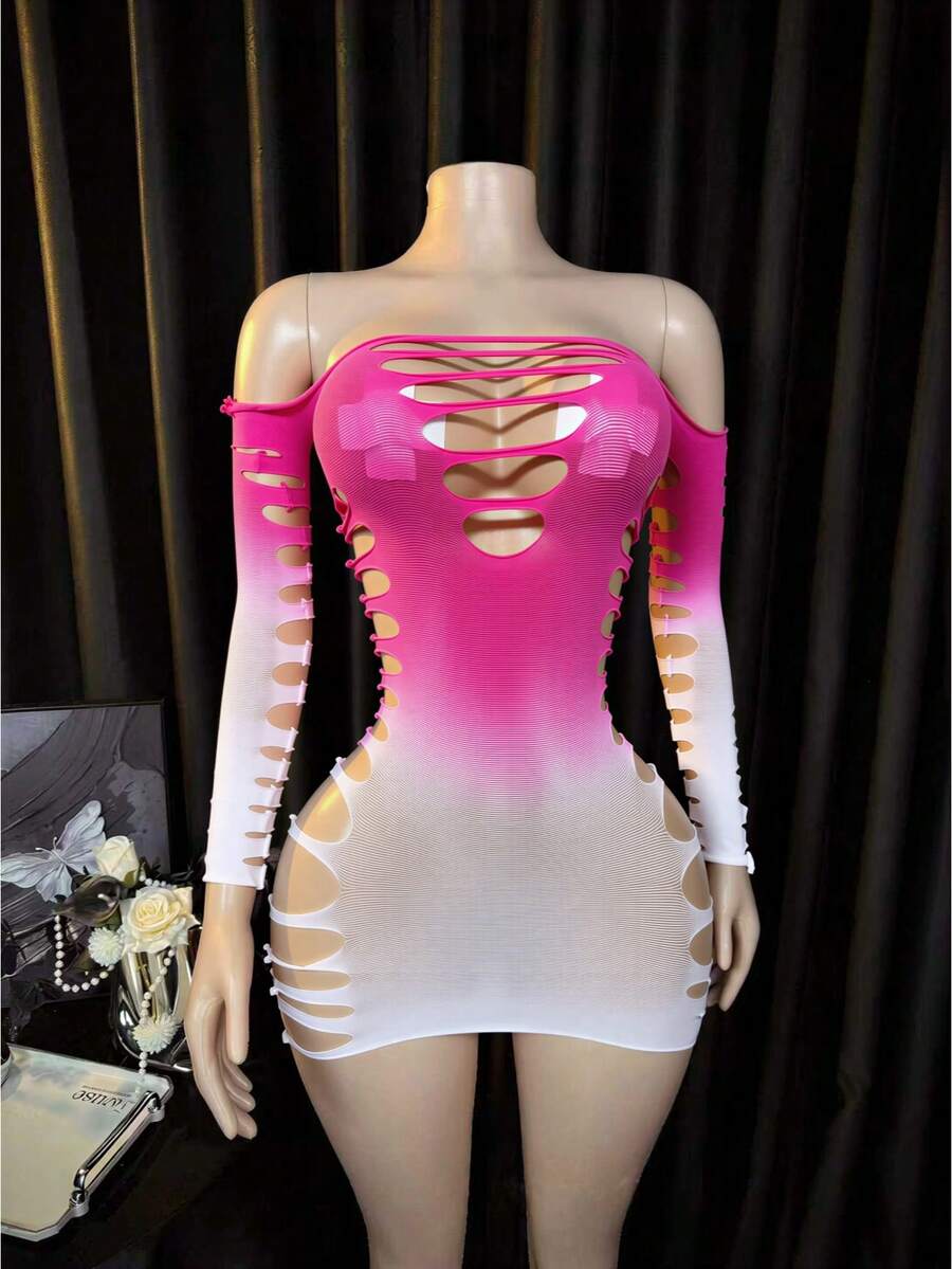 Lingerie Set / Role Play Costume,Cover-Up, Fishnet Bodysuit Elastic Fishnet Lingerie Bodysuit For Women And Girls Bikini - Multicolor - View 1