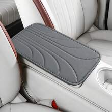 1pc PU Leather Car Armrest Pad - Minimalist Stitching Breathable Non-Slip, Center Console Protector, All-Season Use, Elastic Fit Easy Installation, Car Interior Accessory - Multicolor - View 16