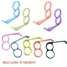 4pcs Random Color Phone Ring Holder, Plastic Phone Hand Grip Stand, Desktop Phone Stand - A - View 4