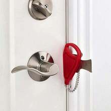 Bedroom Travel Hotel Door Anti-Theft Lock, Portable Anti-Theft Door Stopper Pin, Door Stopper Bolt, Anti-Theft Lock, Travel Lock Buckle, Security Protection Lock - Multicolor - View 5