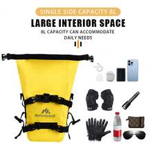AD Naturepeak 8L Motorcycle Crash Bar Waterproof Side Bag, Universal Crash Bar Storage Bag Quick Release Luggage Bag, Suitable For BMW R1200GS R1250GS R1300GS Triumph Tiger 900 - A - View 5