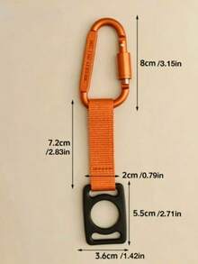 1pc Multicolor Water Bottle Lanyard With Lock Carabiner Hook, Outdoor Backpack Beverage Bottle Strap For Hiking, Climbing, Water Carrying - Multicolor - View 13