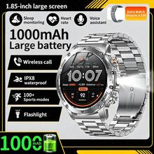 KENPANG Jam Tangan Pintar Pria Multifungsi untuk Aktivitas Luar Ruangan, Panggilan HD Bluetooth, Daya Tahan Baterai 1000mAh, Lampu Senter LED Dua Warna Merah dan Putih Terintegrasi, Layar Sentuh Penuh Ultra Jernih 1,85 Inci, 100+ Mode Olahraga, Pelacakan Kesehatan 24/7, Tahan Air IP68, Pelacak Kebugaran Pria, Ideal untuk Bersepeda, Mendaki, Lari Lintas Alam, Kompatibel dengan iOS dan Android - View 16