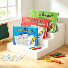 1pc Children's Spot The Difference Activity Book (Basic & Advanced) | Logic Puzzles, Matching & Memory Games, Suitable For Children 3+ | Birthday, Easter And Children's Day Gift For Boys And Girls - Multicolor - View 8
