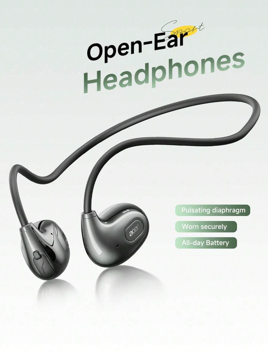 Acer OHR834 Open-Ear Wireless Bluetooth Earphones, Ultra-Lightweight Body, Bluetooth 6.0 Chip, Stable Connection, Stereo Sound, High-Definition Calls, Suitable For Daily Commute And Cycling, Compatible With IOS/Android Systems - View 1