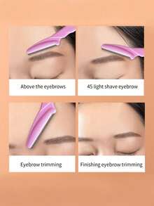 Razors, 1/5/10pcs Unisex Facial Razors, Multi-Functional Eyebrow Razors, Facial Razors, Random Color, Hair Removal, Facial Hair Remover, Hair Clipper, Hairdressing Supplies, Hairdressing, Storage Bag, Organizer, Storage, Hairdressing Accessories - Upgraded Version - View 7