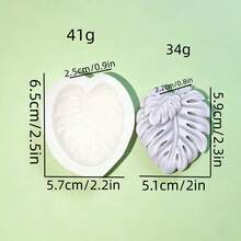 Turtle Leaf Silicone Mold DIY Handmade Candle Aromatherapy Soap Plaster Silicone Mold - White - View 6