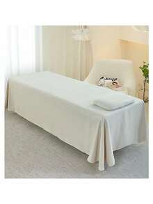 Solid Color Bed Skirt, Suitable For Beauty Salon Massage SPA Bed Sheets, Skin-Friendly Massage Bed Cover - Multicolor - View 2