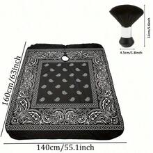 Men's Professional Barber Apron With Neck Dust Cover - Large Haircutting Cape, Suitable For Hair Styling And Salon Use, (With Neck Brush), Barber Accessories, Hairdressing Tools - Multicolor - View 5