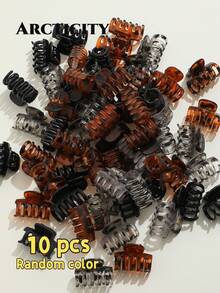 Arcticity 15/20/30pcs 2.5cm Mixed Color Dragon Bone Hair Clips, Small Hair Claws, Suitable For Braided Hair And Bangs Styling, Hair Accessories - Multicolor - View 9
