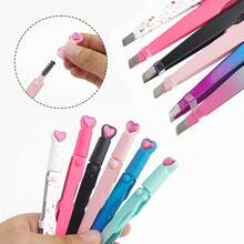 MyAoKuE-Up 1 PC Three-In-One Eyebrow Frame - Convenient To Carry, Multi-Functional Tool. Precise Eyebrow Shaping, Easy To Use, Essential Tool For Girls. - Multicolor - View 3