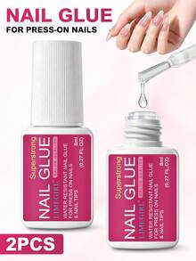 LIMEGIRL Super Strong Nail Glue For Press-On Nails, Quick Dry Nail Adhesive For Acrylic Nails, Nail Tips & Fake Nails, Long-Lasting Brush-On Nail Glue For DIY Manicure, Home & Salon - 8 Ml - View 10