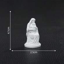1pc-The Blessed Virgin Mary-Mini Religious Statue-White Figurine-Small Holy Figure-Holiday Gift-Christmas Religious Decor-Praying Virgin Desktop Table Decor Christmas Gift-Praying Virgin Ornament-Home Shelf Decor - Multicolor - View 13