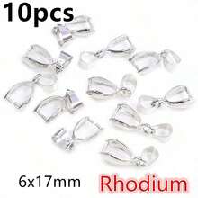 10pcs Pendants Clasps Clips Bails Connectors Charm For Necklace Bracelet DIY Jewelry Making Findings - Pendant Bails - View 21