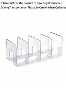Kệ sắp xếp túi xách cầm tay, kệ chia ngăn acrylic, khay phân loại hồ sơ acrylic trong suốt, kệ sắp xếp ngăn kéo, chặn sách tinh tế, phù hợp cho quần áo, túi đựng, sổ tay, giá đỡ, kệ sách, dụng cụ nấu ăn - Nhiều màu - Xem 6