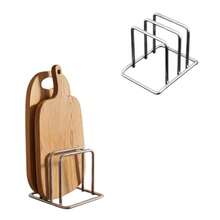 Heavy Duty Metal Cutting Board Storage Rack - Space-Saving Cabinet/Countertop Organizer With Baking Tray Rack, Sturdy Kitchen Storage Shelf (No Screws Required, Easy Assembly), Suitable For Kitchen Storage Containers And Countertop Organization - Storage Rack - View 5
