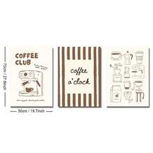1/3pcs Set Framed/Unframed Coffe Machine Coffee Club Kitchen Canvas Poster Minimalist Brown Espresso Cafe Bar Wall Art Print Coffee Conner Decor Painting For Coffee Lover,Appartment,Living Room,Modern Home Decoration - Poster - View 19